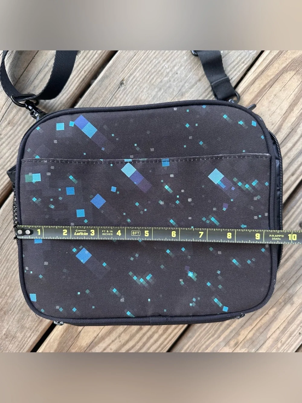 Pottery Barn Teen Minecraft The End Bookbag Backpack Lunch Box Black Blue Space